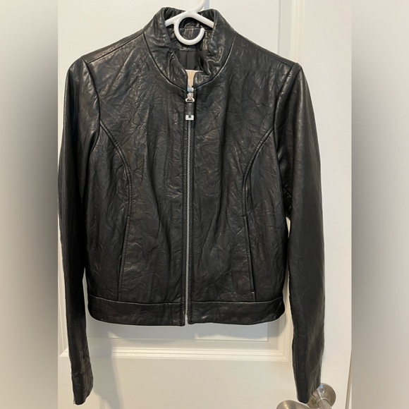 MICHAEL Michael Kors Jackets & Blazers - Michael Kors leather moto jacket